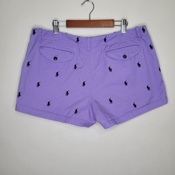 Ralph Lauren Sport Logo Purple Shorts, Size 12 - Picture 7 of 7